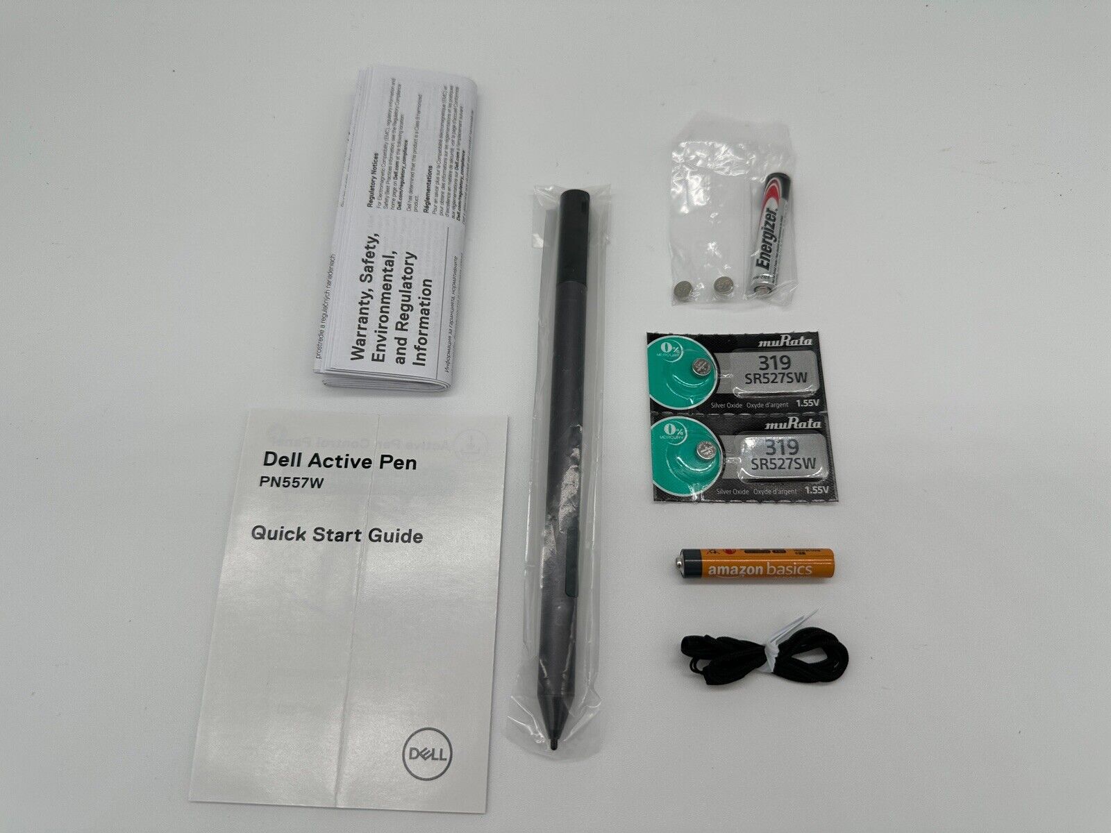 Dell Active Pen Stylus PN557W Bluetooth 0W55CJ Unused/Open Box+FREE BATTERIES