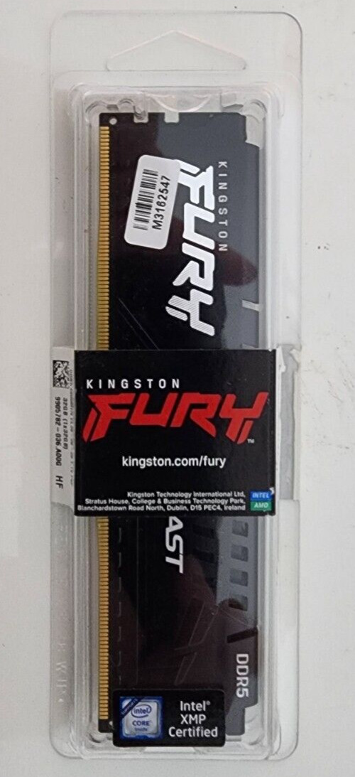 Kingston Technology Fury Beast Black 32GB 4800MT/s DDR5 CL38