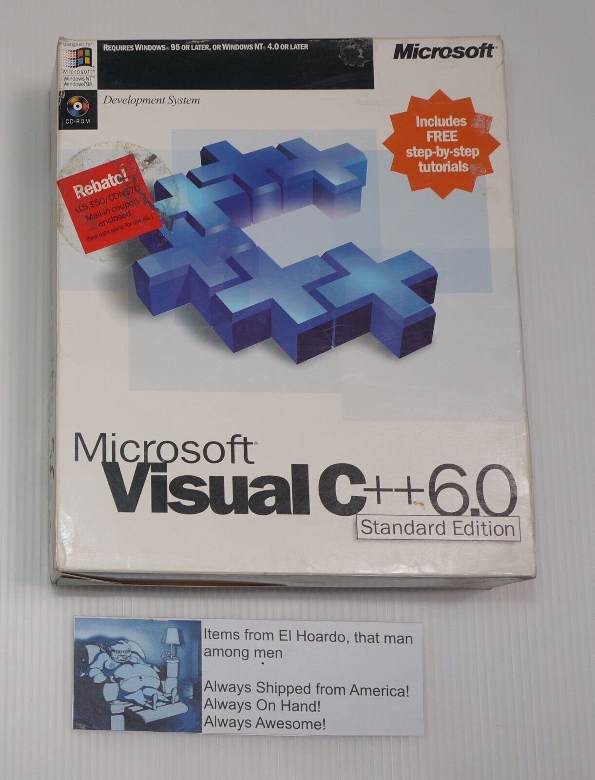 Microsoft Visual C++ Standard Edition 6.0 +Complete in Box CIB