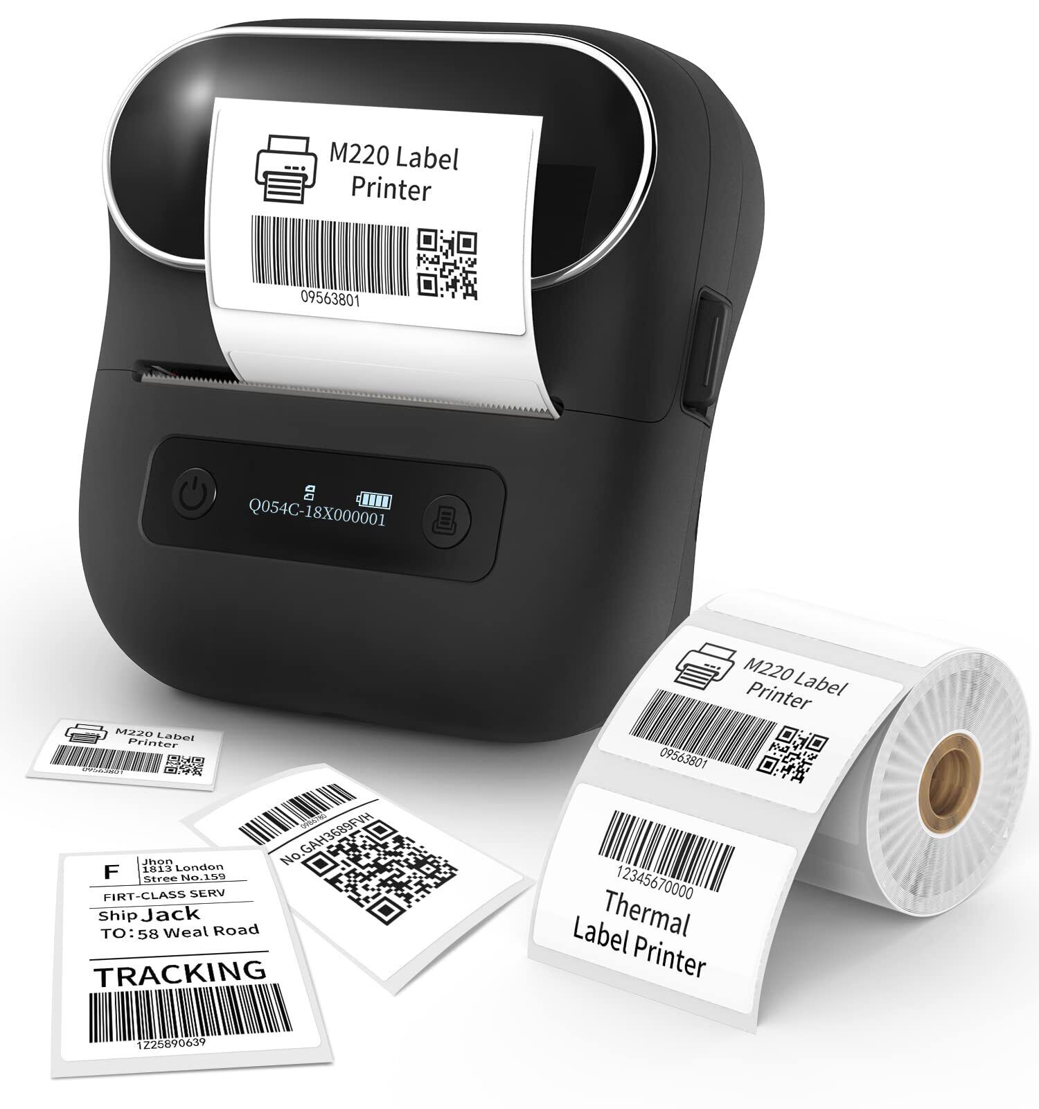 M220 Label Maker Bluetooth Sticker Machine Portable Label Printer with Paper Lot
