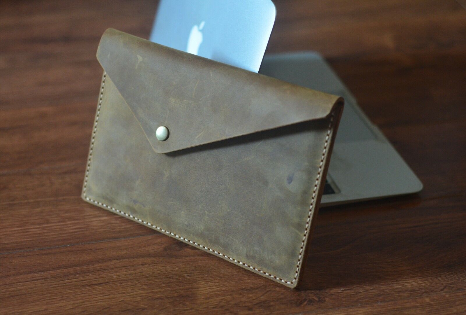 Leather iPad mini Sleeve Bag,Handmade iPad mini Protect Case,Crazy Horse Leather