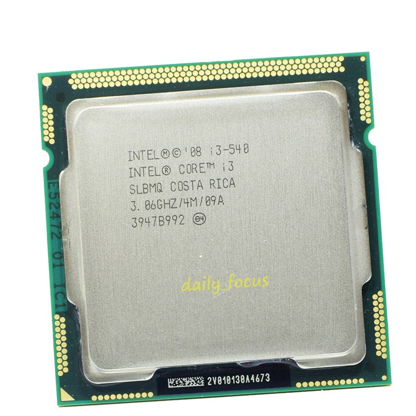 Intel Core i3-540 3.06 GHz LGA1156 2 cores 4 threads SLBTD CPU Processor 4 MB