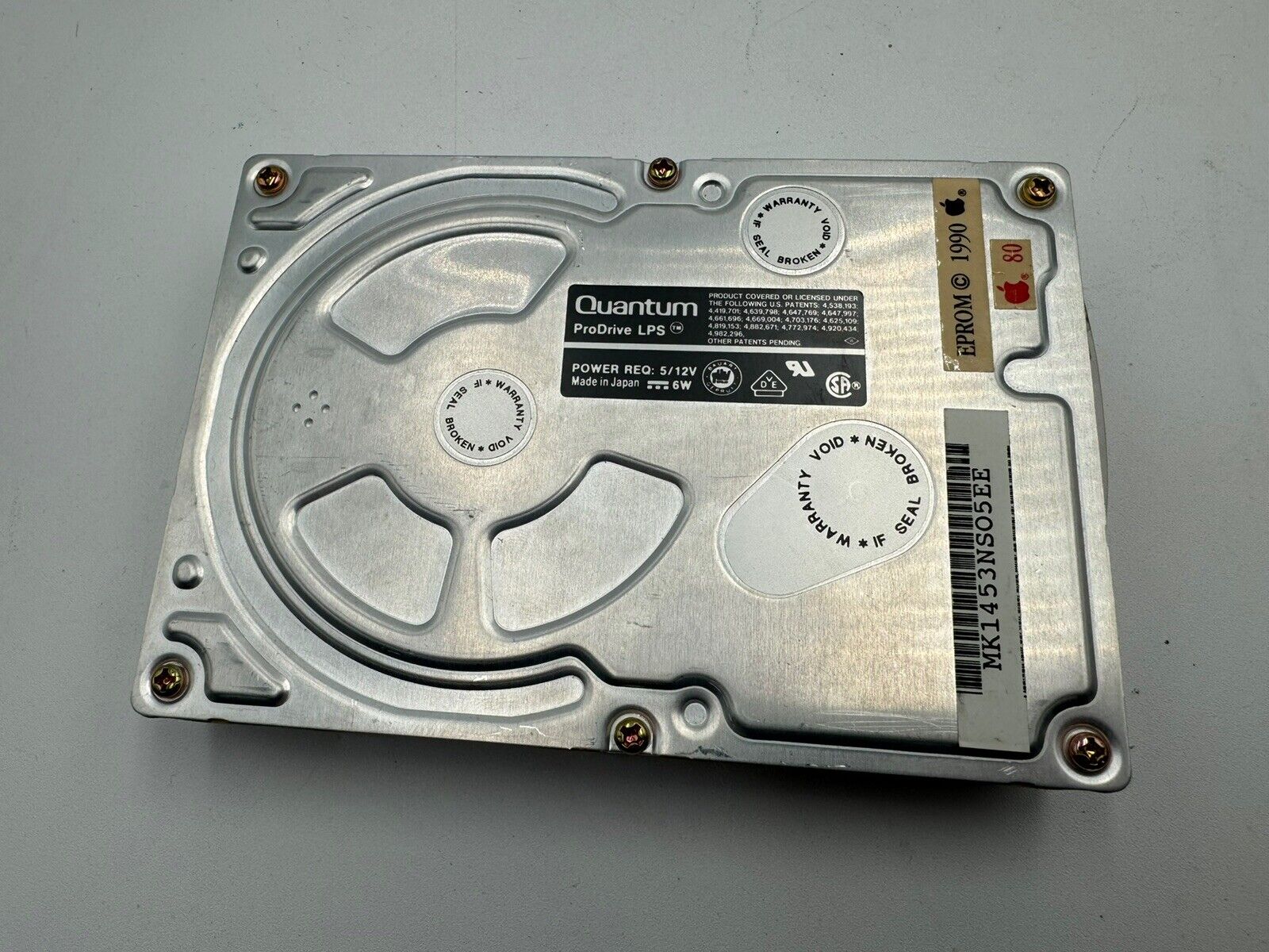 Apple Macintosh Vintage 3.5” 80mb Hard Drive Quantum ProDrive LPS SCSI HDD Works