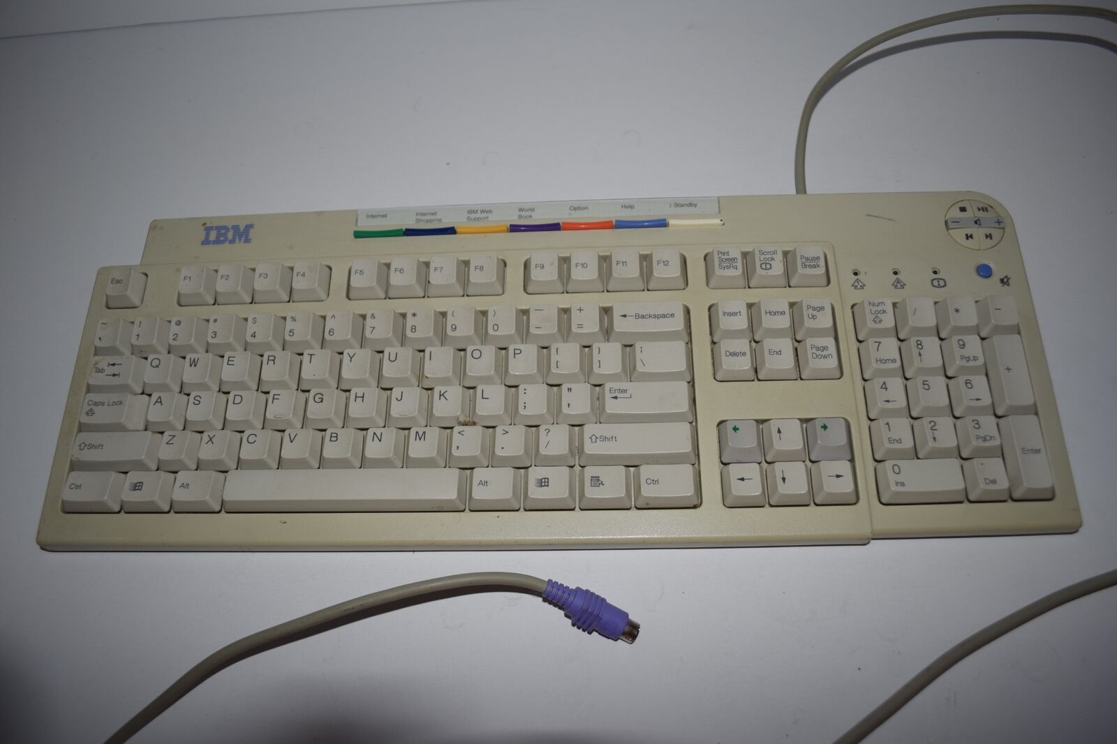 IBM Keyboard Model KB-9930 PS/2 Tested Vintage  (SJR19)