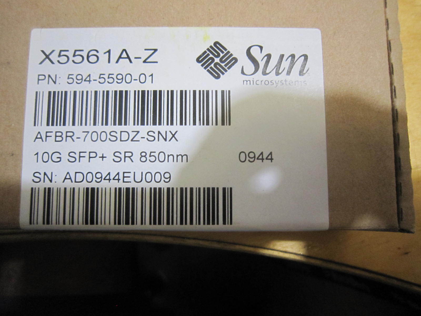 BRAND NEW Sun Microsystems 10G SFP+ SR 850nm transceiver, X5561A-Z 