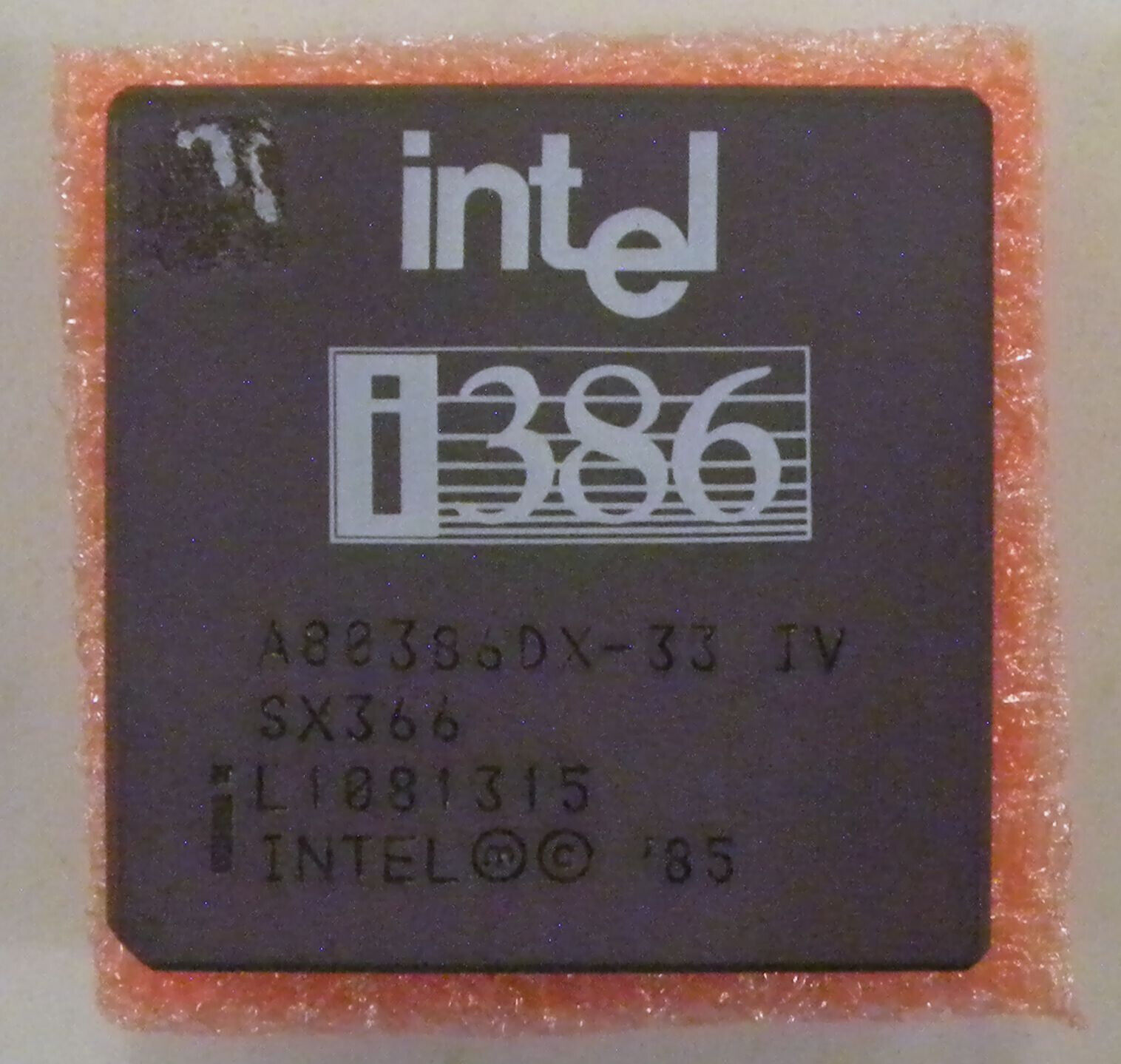 Intel 386DX-33 IV SX366 Ceramic CPU '85 A80386-DX-33 I386   