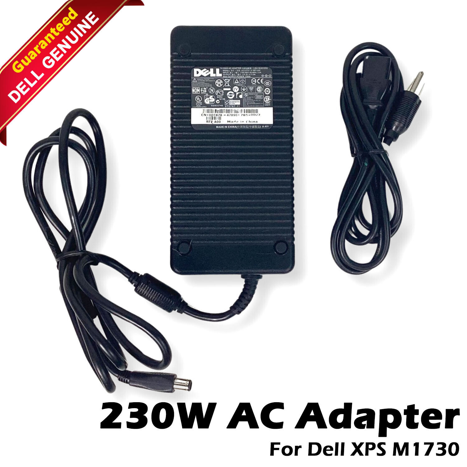 Genuine OEM DELL XPS M1730 AC Adapter PN402 230W DA230PS0-00 PA-19 DT878 CN072