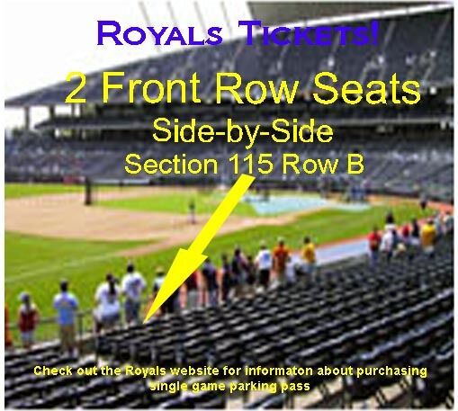 Front Row KC Royals Tickets 6/24/2017 Toronto Blue Jays