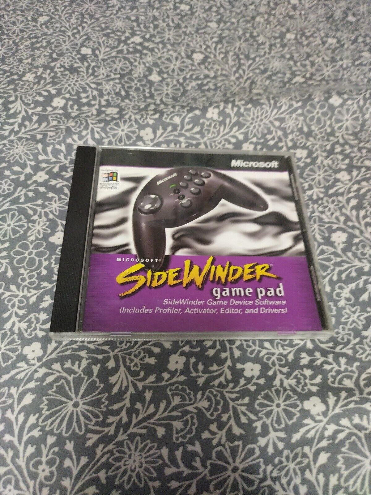 Microsoft SideWinder Game Pad Pro Game PC Cd Rom Device Software. Windows 98