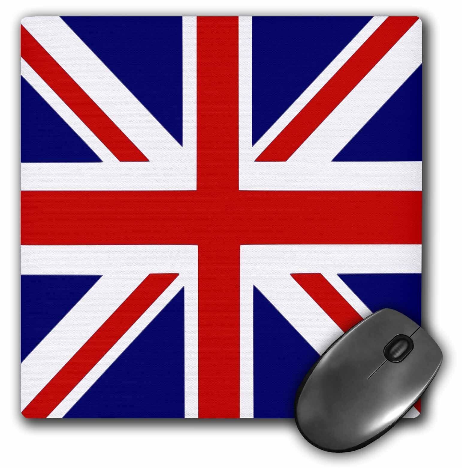 3dRose British Flag - red white blue Union Jack Great Britain United Kingdom UK