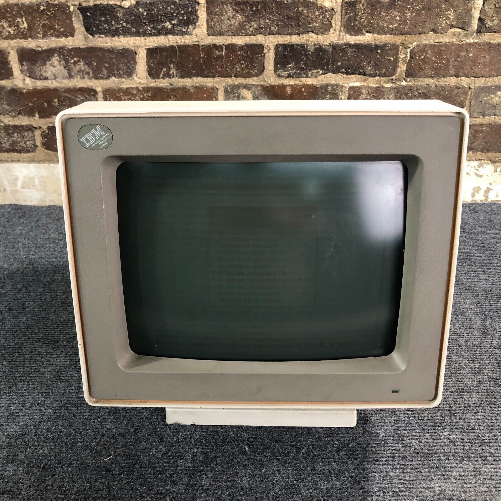 IBM 8503 8503001 Greyscale Monochrome CRT Computer Monitor - WORKS GREAT