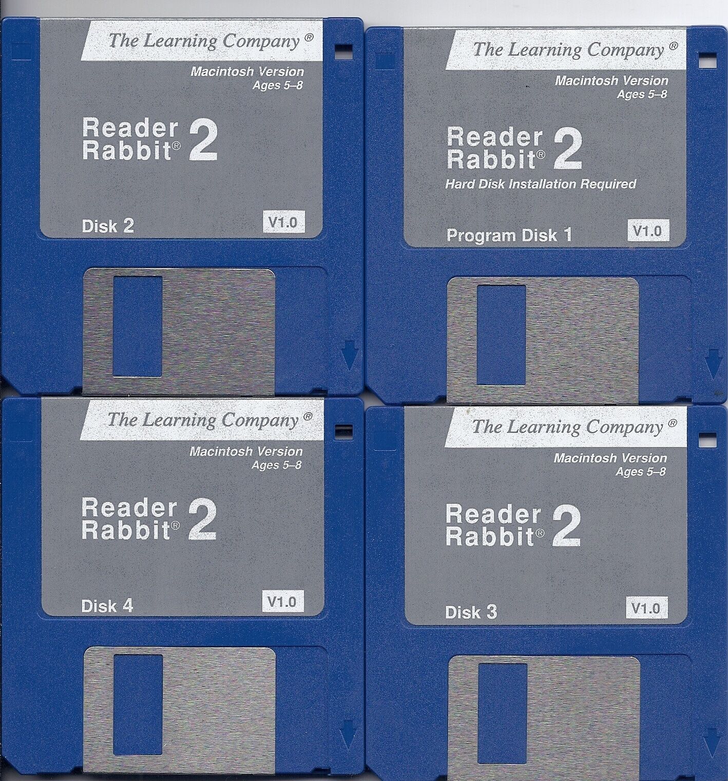 vintage 1.44MB floppy disc Reader Rabbit 2 (collector item Children kids read)