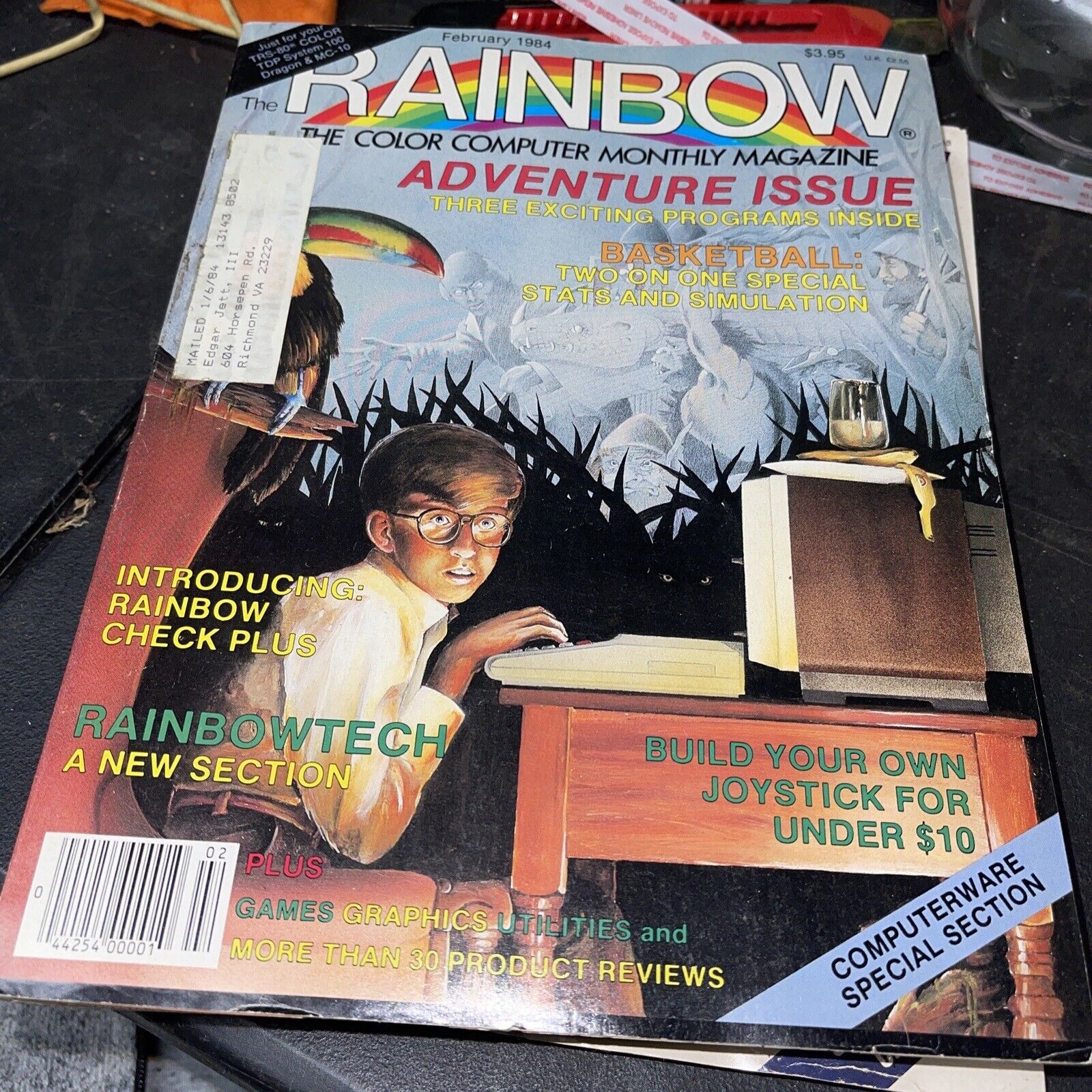 Vintage Tandy Rainbow The color Computer Magazine  1984