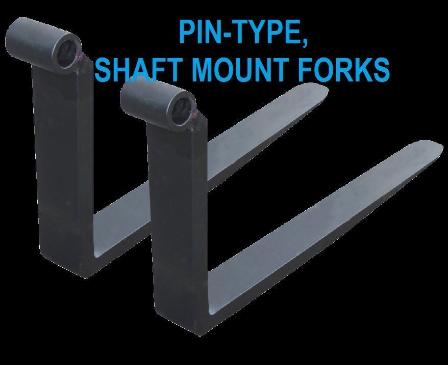 Genie Pin Type Shaft Mount Forks PAIR SET Forklift FORK 2x4x72\
