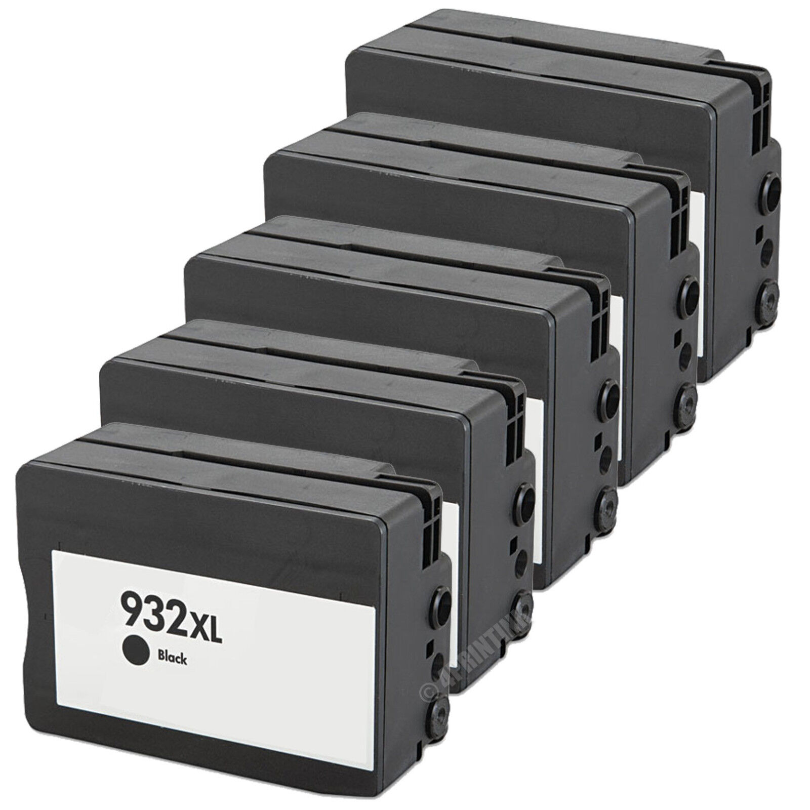 5 Pack 932XL Black Ink Fits HP 932XL 932 ink Officejet 6100 6600 6700 New Chip