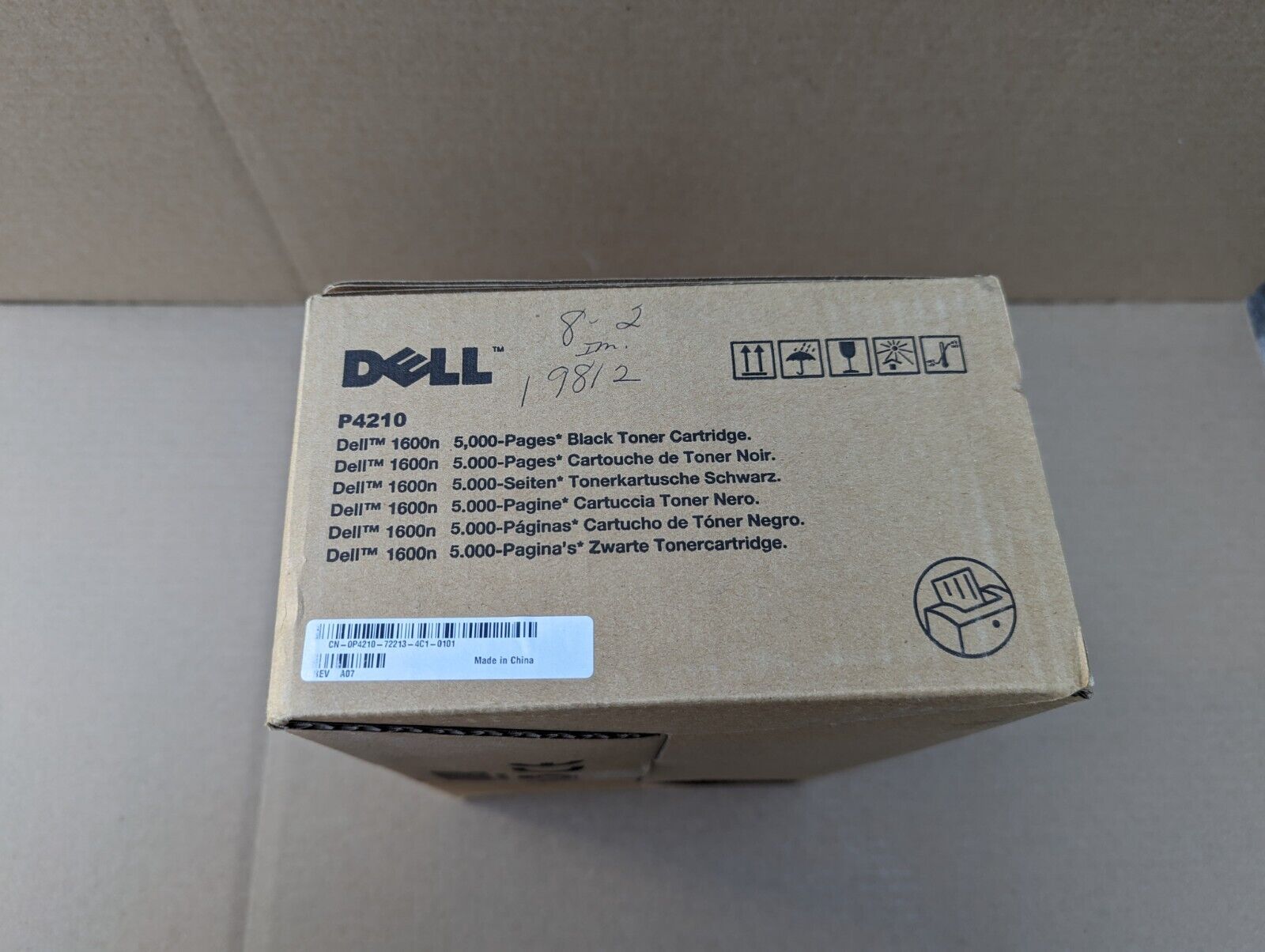 Dell P4210 High Yield Black Toner Cartridge Genuine OEM for 1600n Printer