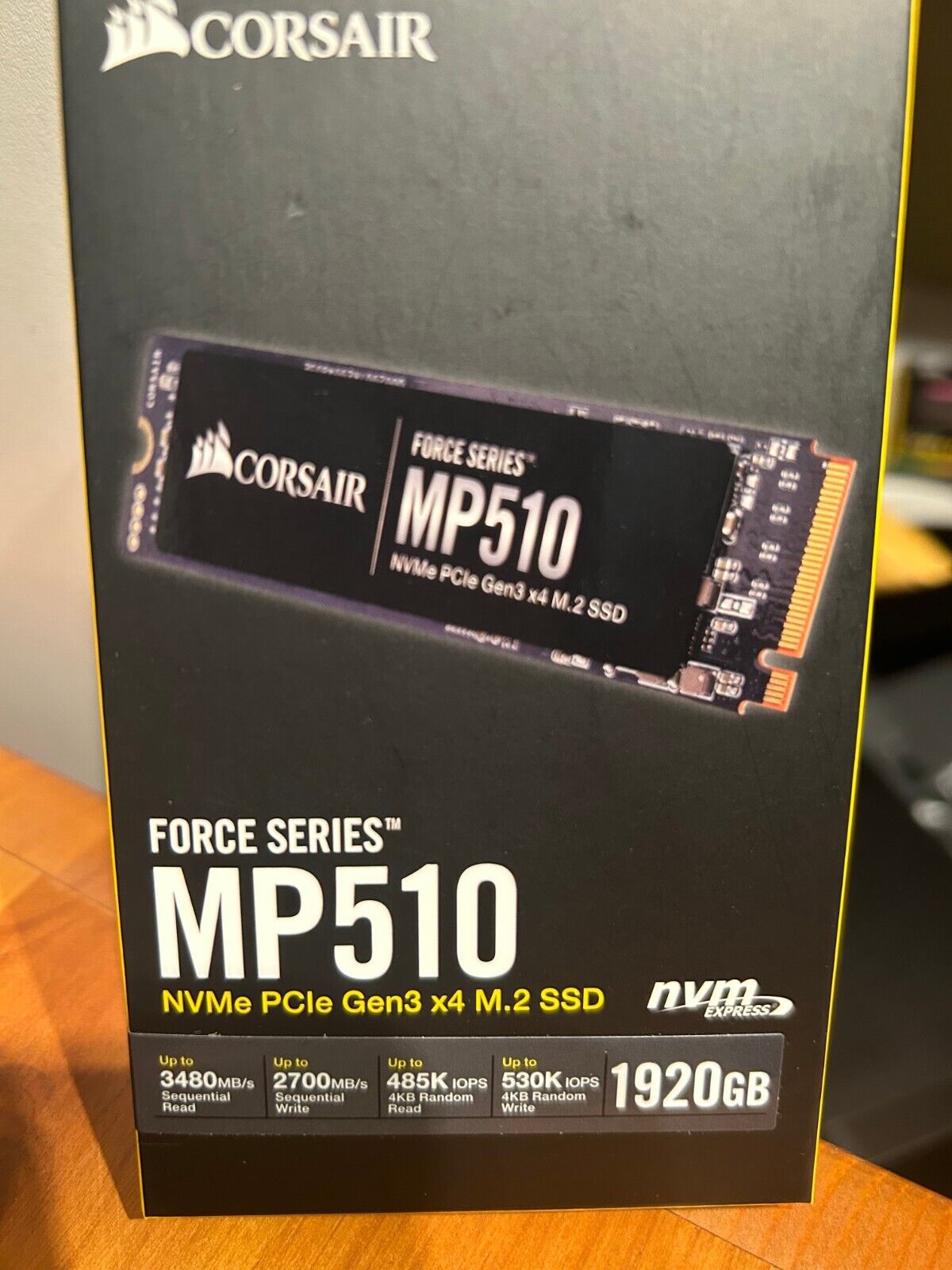 Corsair Force Series MP510 1920GB NVMe M.2 SSD (CSSD-F1920GBMP510). New in box.