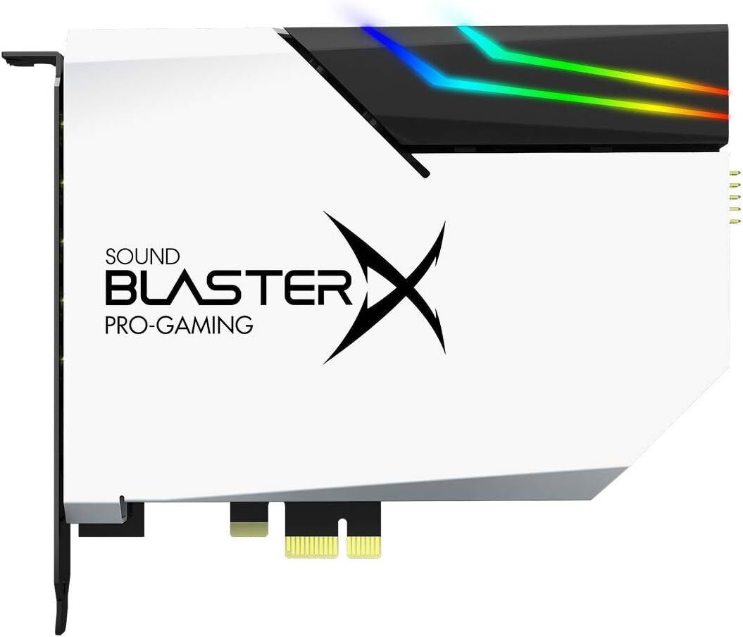 Sound BlasterX AE-5 PLUS - White - Hi-Resolution PCIe Gaming Sound Card