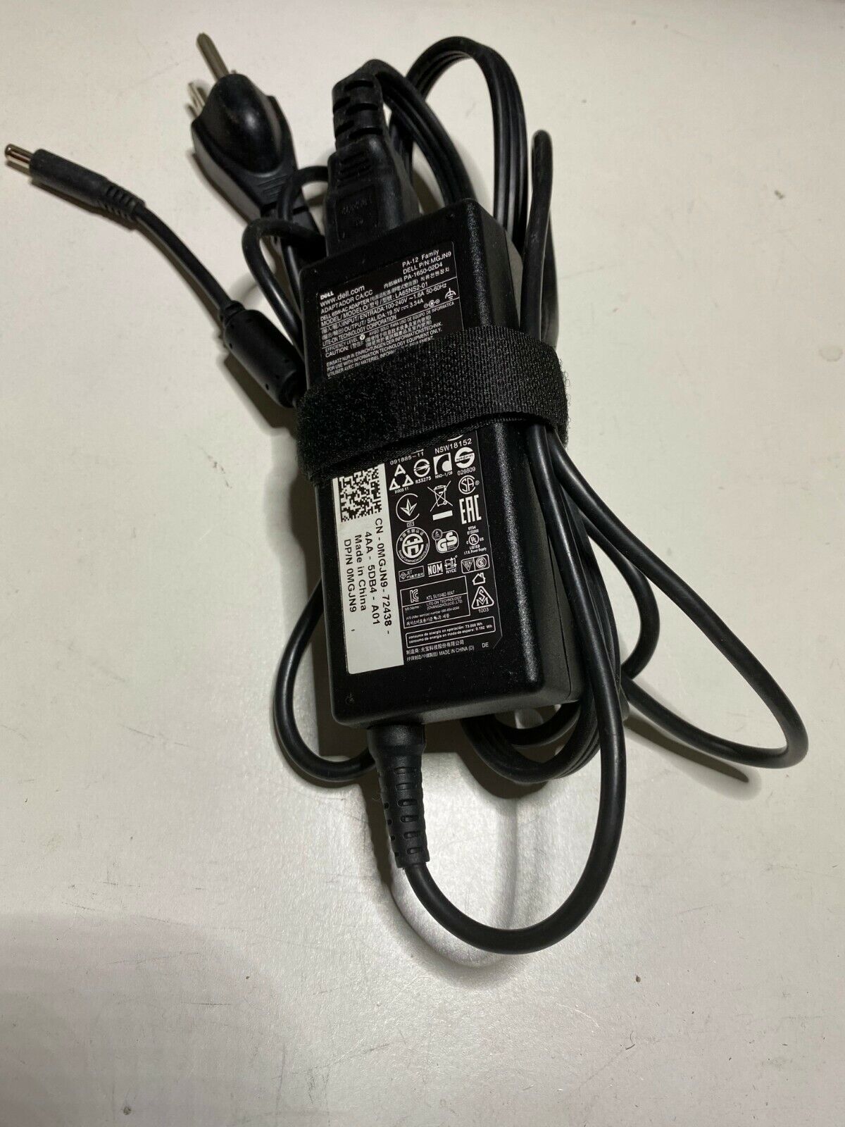 Genuine DELL 19.5V 3.34A 65W AC Adapter Charger  G6J41 43NY4 MGJN9 GG2WG SMALL