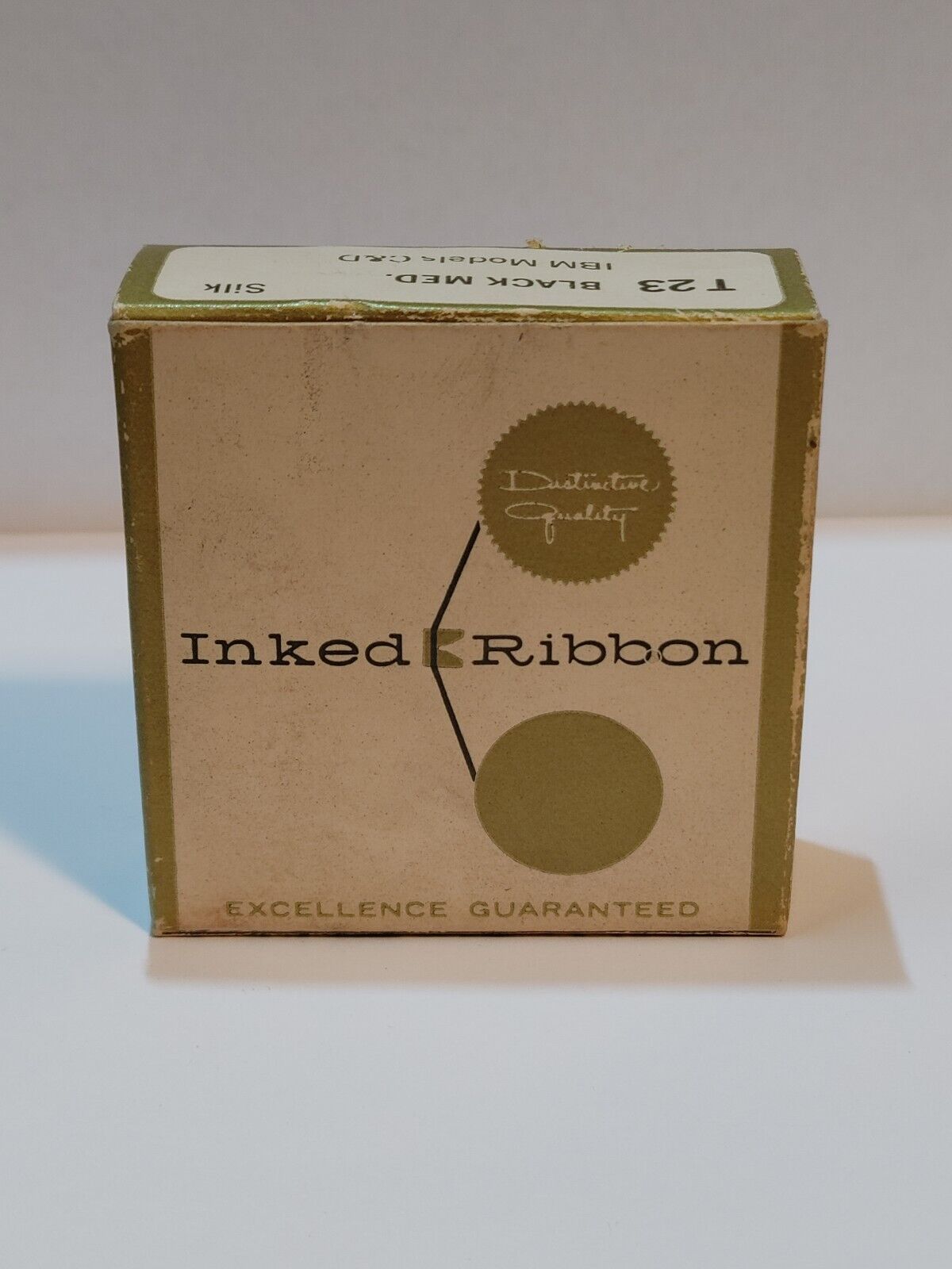 Vintage T23 Silk Black Med Ink Ribbon For IBM Models C&D  NEW