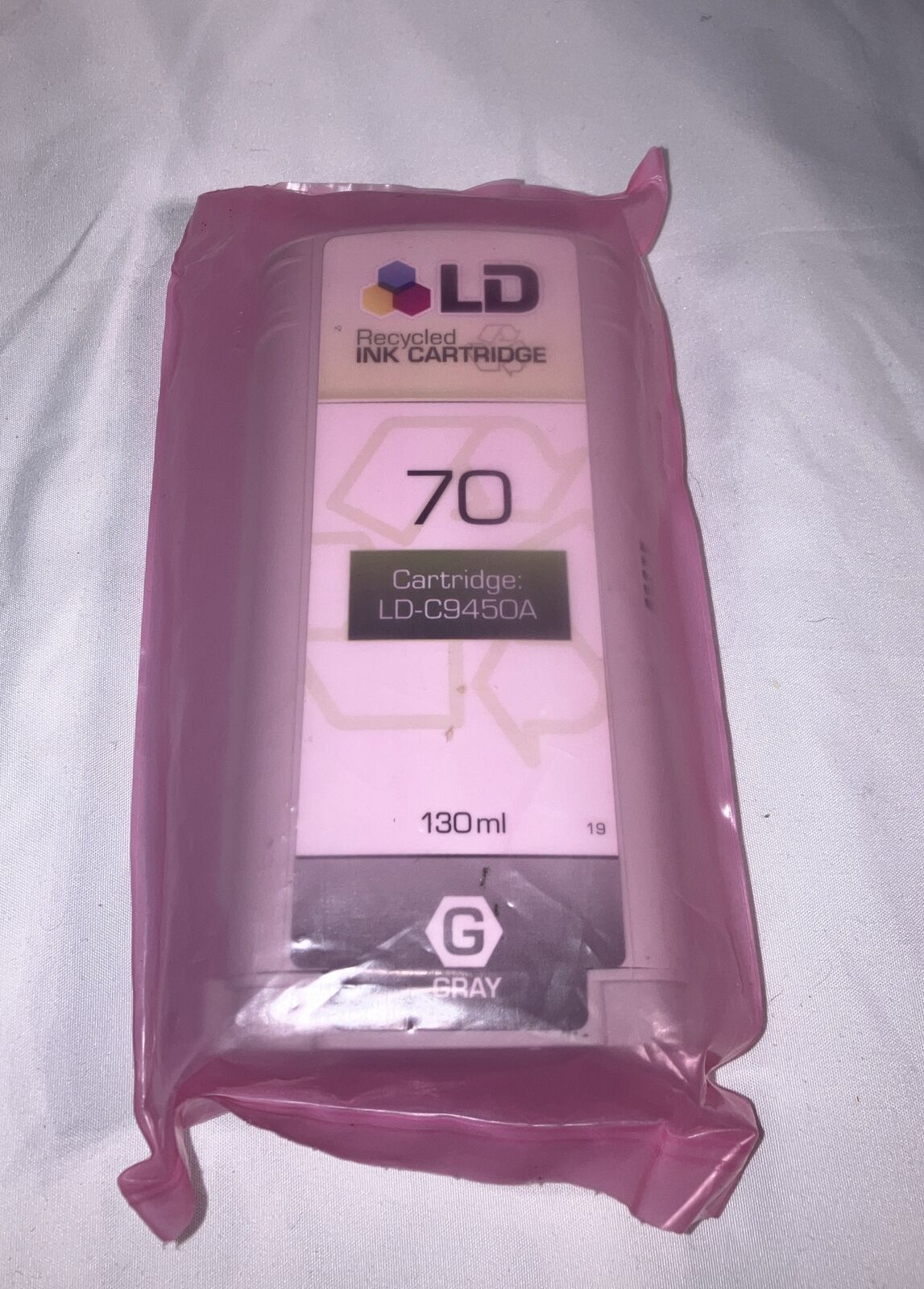 LD Recycled Ink Cartridge 70 Cartridge LD-C9450A  130 ml Gray Sealed.