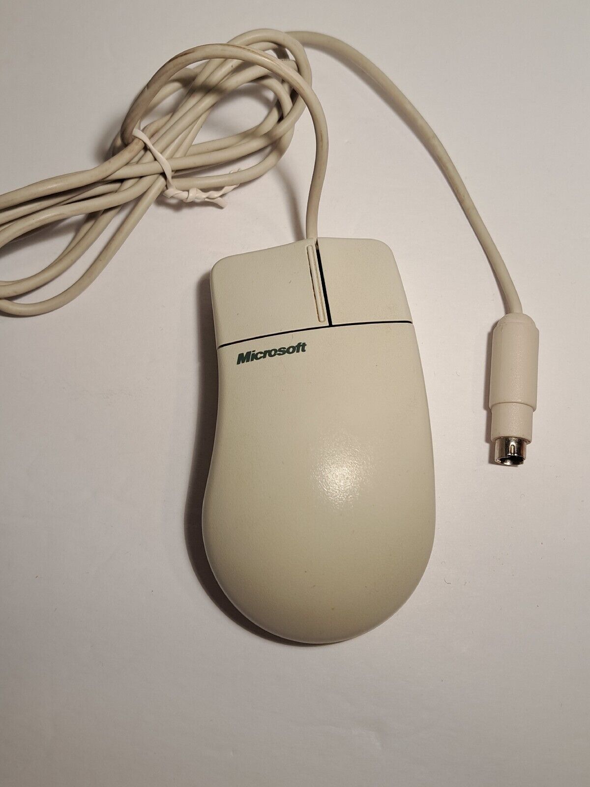 Vintage Microsoft Mouse Port Compatible Mouse 2.1A Retro Computer Accessory 