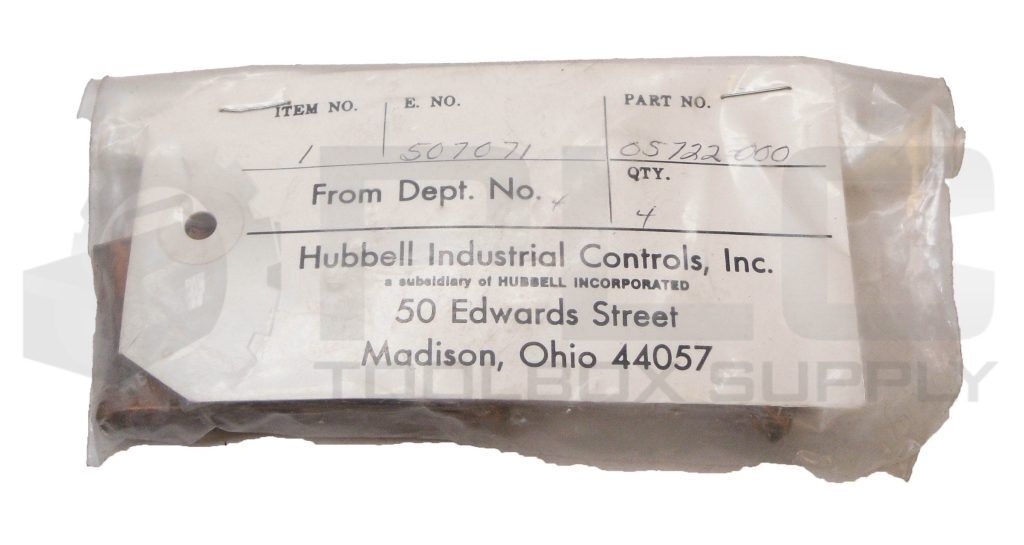 SEALED NEW PACK OF 4 HUBBELL 05722-000 CONTACT