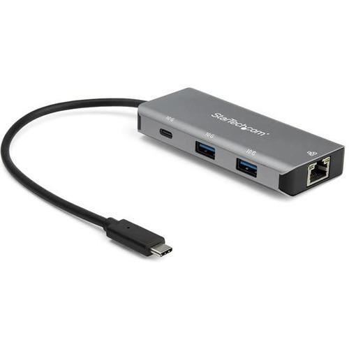 StarTech.com 3 Port USB C Hub with Gigabit Ethernet - 2x USB-A-1x USB-C - SuperS