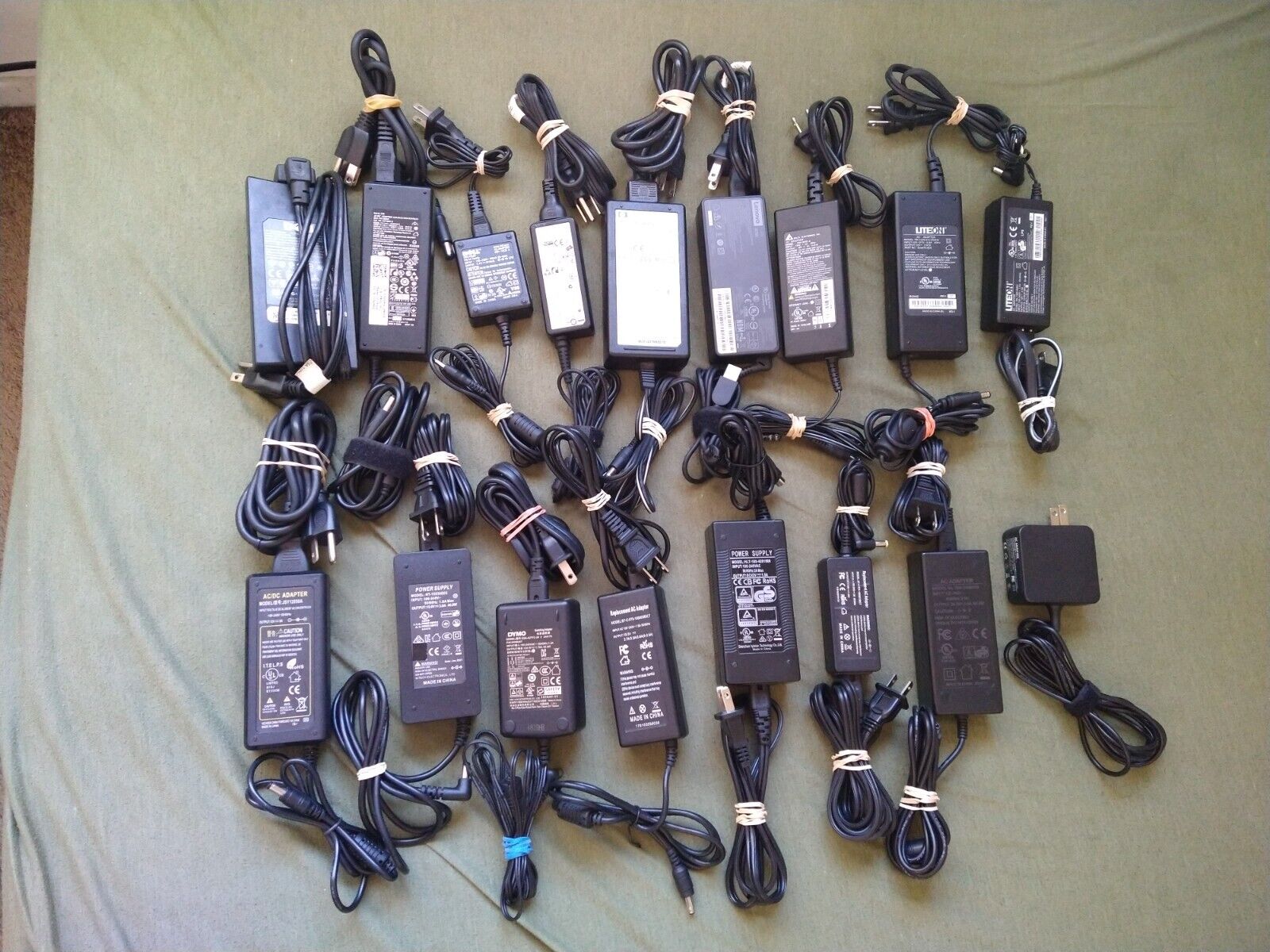 Lot of 17 Notebook Laptop Chargers Adapter Original And Generic Different Brands