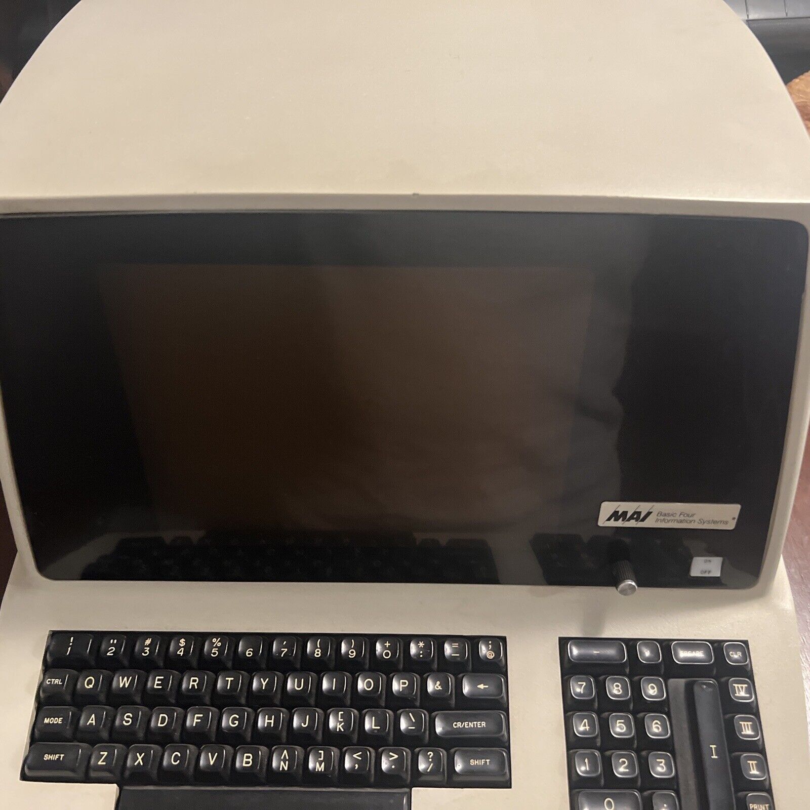 Mai Basic Four Information System Computer Terminal Retro 4301 Vintage Rare 1970