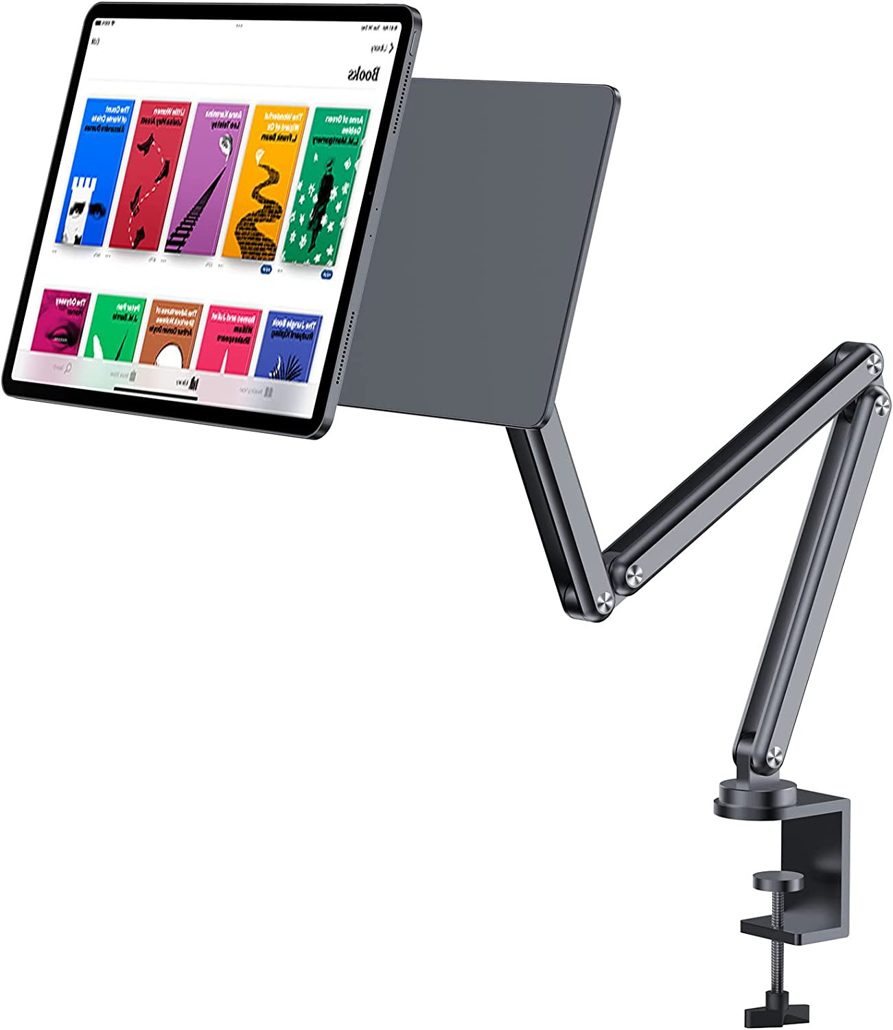 Magnetic Ipad Pro 12.9 Stand, Foldable Arm Tablet Holder for Working and Drawing