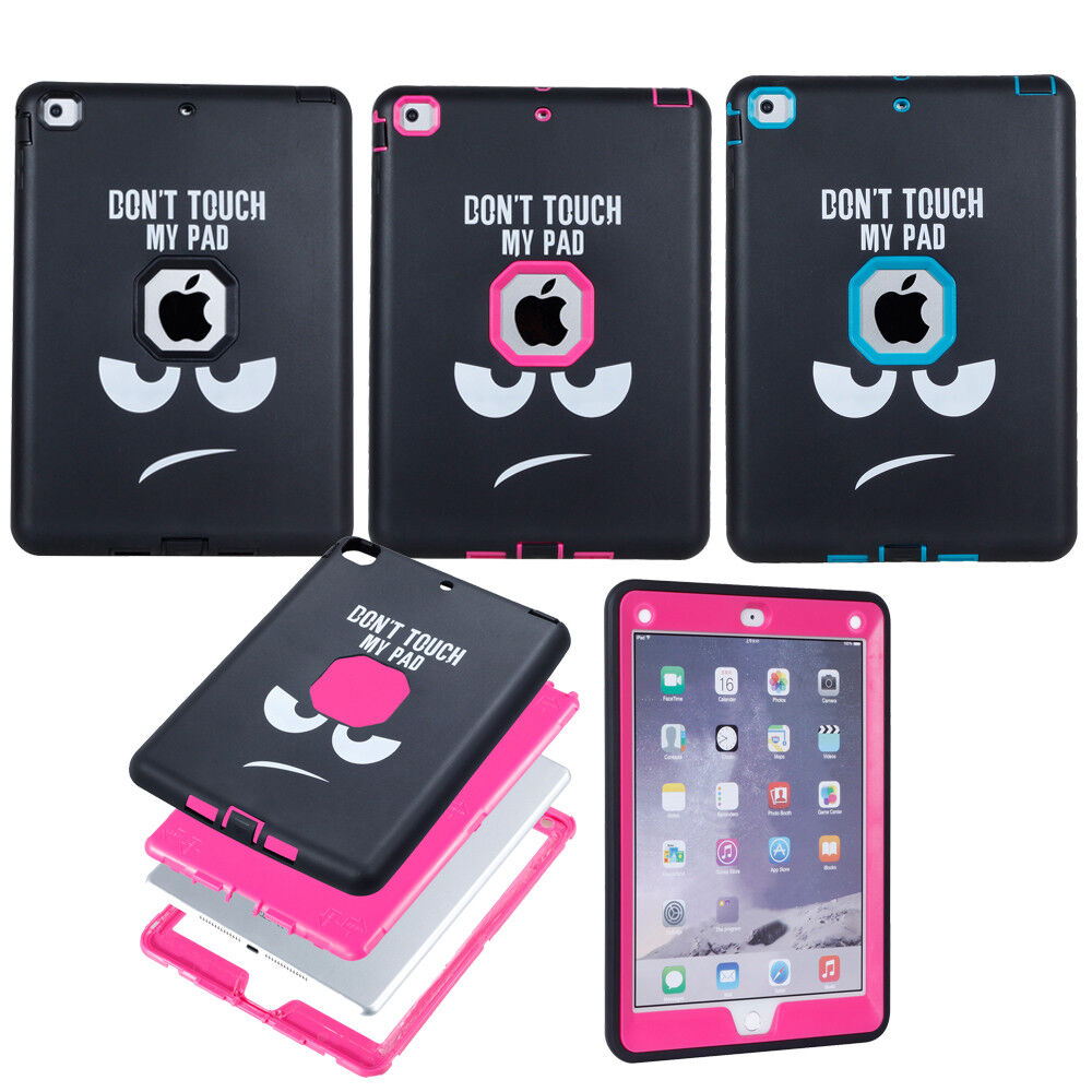 10pcs/lot Hybrid 3in 1 Rugged Tough Shockproof Hard Cover Case for iPad 2/3/4/5