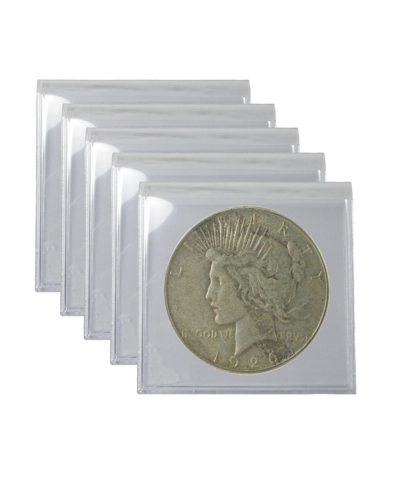 1922-1926 Silver Peace Dollar VG+ Lot of 5 S$1 Circulated Coins