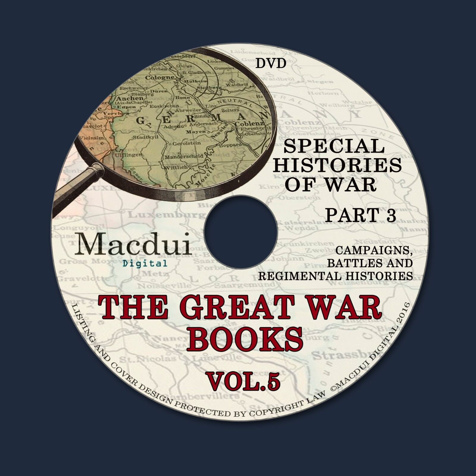 The Great War books Vol.5 Part 3 WW1 Campaigns,Battles,Regiments 170 PDF 1DVD 
