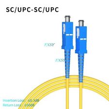 10Pcs 1m 2m 3m SC UPC to SC UPC Simplex Single Mode OS2 Fiber Optic Patch Cord picture