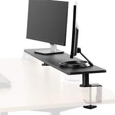 Black Clamp-on Extra Large 46 inch Ergonomic Desk Shelf, Multi Screen Compute... picture