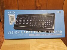 Azio KB505U Vision Large Print Backlit Wired Keyboard - Black picture