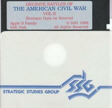 Decisive Battles Of The American Civil War Volume 2 2nd APPLE II FLOPPY sim game picture