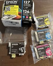Epson 4Pack 127/126 Extra High Black Ink Cartridge OEM Original.Exp 10/26 READ picture