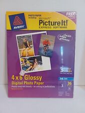 Avery 4x6 Glossy Digital Photo Paper 12 Sheets 36 Prints Software Included NEW picture