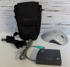 Vintage Logitech Wireless Mouse & Receiver With Case Logic Pouch With Strap Lot picture