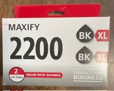Genuine Canon Maxify 2200XL Printer ink cartridge - Black 2 Pack, new, unopened picture
