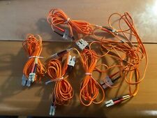 Lot Of 5 Corning Plus E229789 Fiber Optic Cable 3MM 62.5/125 OFNR - 10ft each picture
