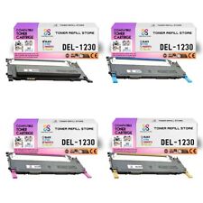 4Pk TRS 1230 BCYM Compatible for Dell 1230C 1235CN Toner Cartridge picture