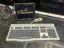 Macally iKey 4 Wired USB Keyboard Macintosh G2 Vintage Clear Blue-FRENCH picture