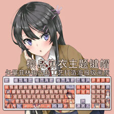 Sakurajima Mai Theme PBT 108 Keycap for Cherry MX Mechanical Anime Keyboard picture