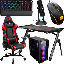 Deco Gear PC Gaming Kit, LED Desk, Chair, Case, Mechanical Keyboard, LED Mouse picture