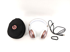 Beats Solo 3 Wireless A1796 Headphones Rose Gold Pink with Case picture