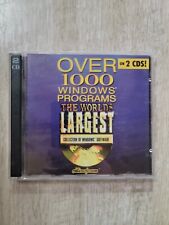 The Worlds Largest Colection of Windows Softwar PC 1000 Programs Vintage 1995 picture