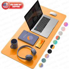 Large Leather Dual Sided Desk Pad Non-Slip Mouse Pad Office Home Writing Mat picture